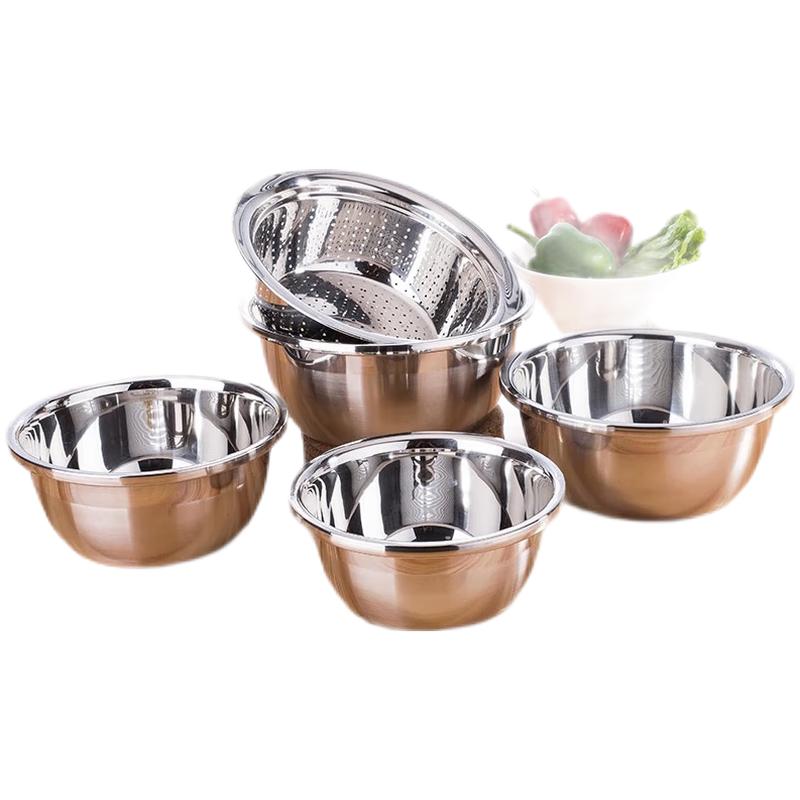 Набор мисок Meizhiko из нержавеющей стали
