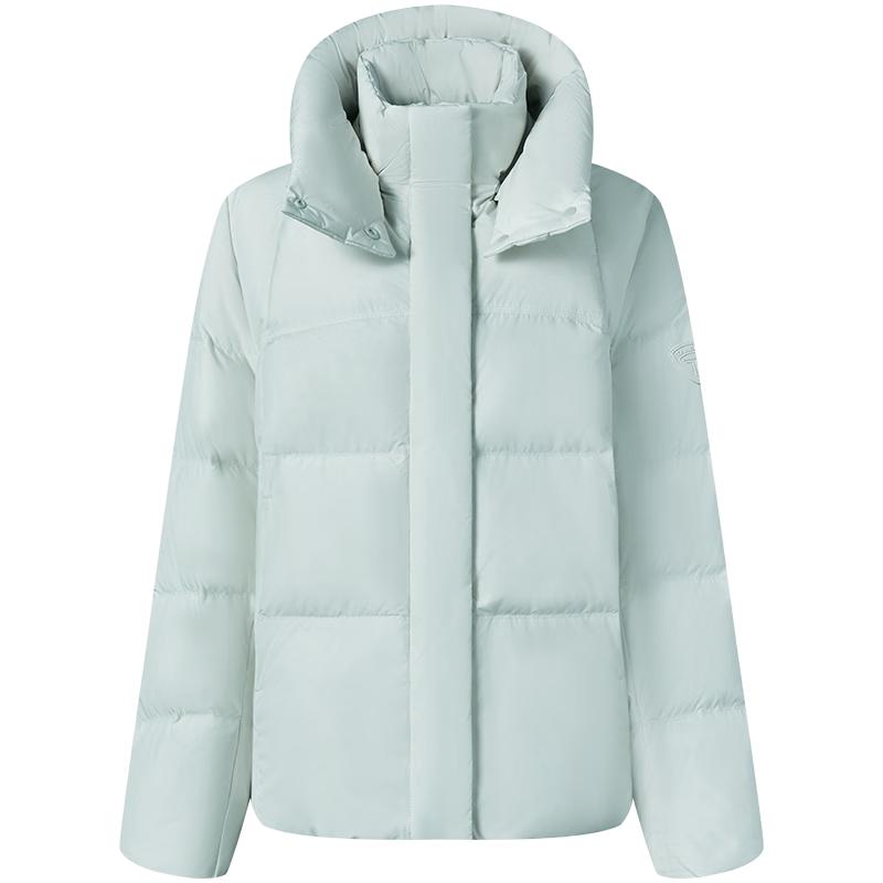 Tambor Women's Oversized Short Down Jacket with Detachable Hood