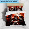 3PCS Horror Movie Icons 3pcs Bedding,Including 3PCS Duvet Cover And 2pcs Pillowcases Perfect for Christmas,Ideal for Bedroom, Dormitory