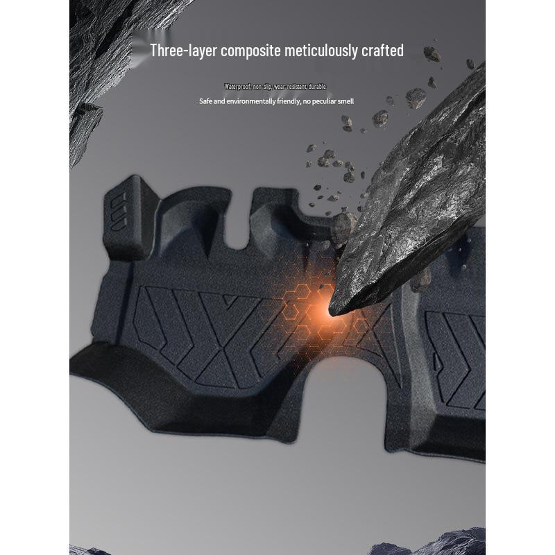 TPE Waterproof, Wear-Resistant Front Floor Mats for Foton Xiangling M1 Single-Row Flatbed Trucks