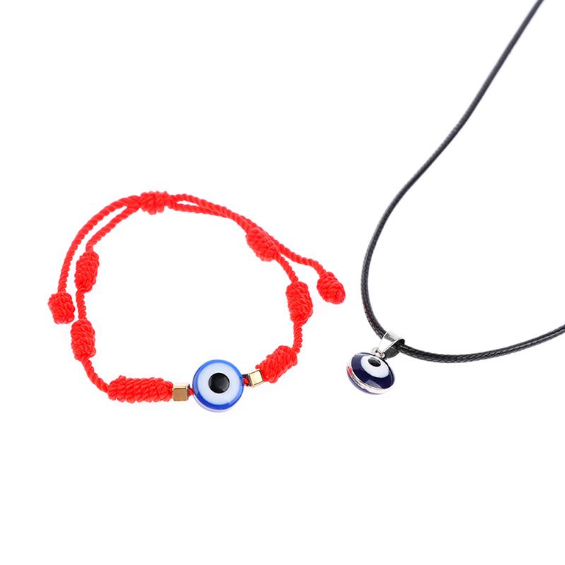 Blue Glass 3cm Evil Eye Pendants Necklace Bracelet Lucky Necklace Choker Jewelry