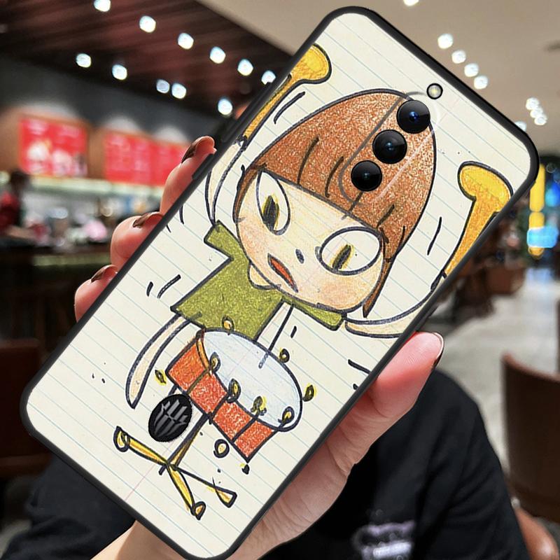 Cartoon Aesthetic Yoshitomo Nara Case For ZTE Nubia Red Magic 10 Air 7 6S 7S Pro Red Magic 11 10 9 8 8S 9S 10S Pro Plus Cover