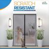Magnetic Screen Door French Door, Durable Fiberglass Double Door Screen Mesh Curtain Fits Door Opening Up Keep Bugs Out