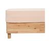Drap Housse - Gaze De Coton - Beige - 140 X 190 Cm - Bonnet 30 Cm - Lavable En Machine