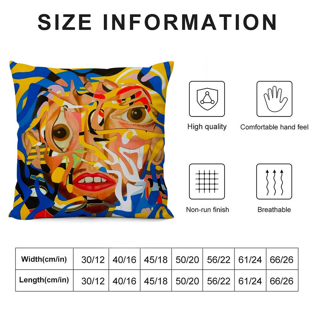 M-Mac M-Miller Balloonerism Pillow Case 3D Print Polyester Fiber 40*40 cm Home Sofa Throw Pillow Cover Decoration Festival Gift