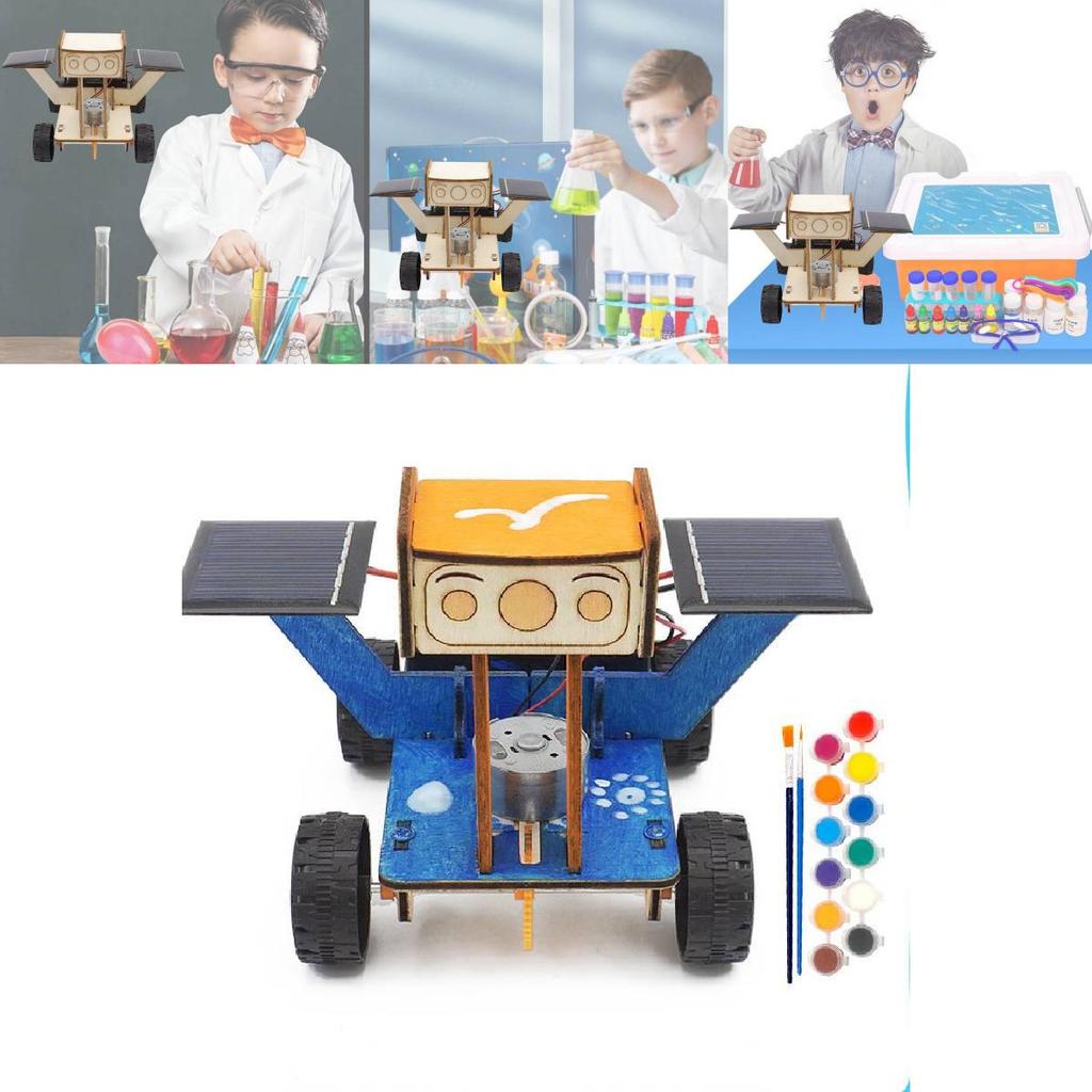 Educational Diy Solar Lunar Vehicle Science Model Kit For 7-14 Year Olds