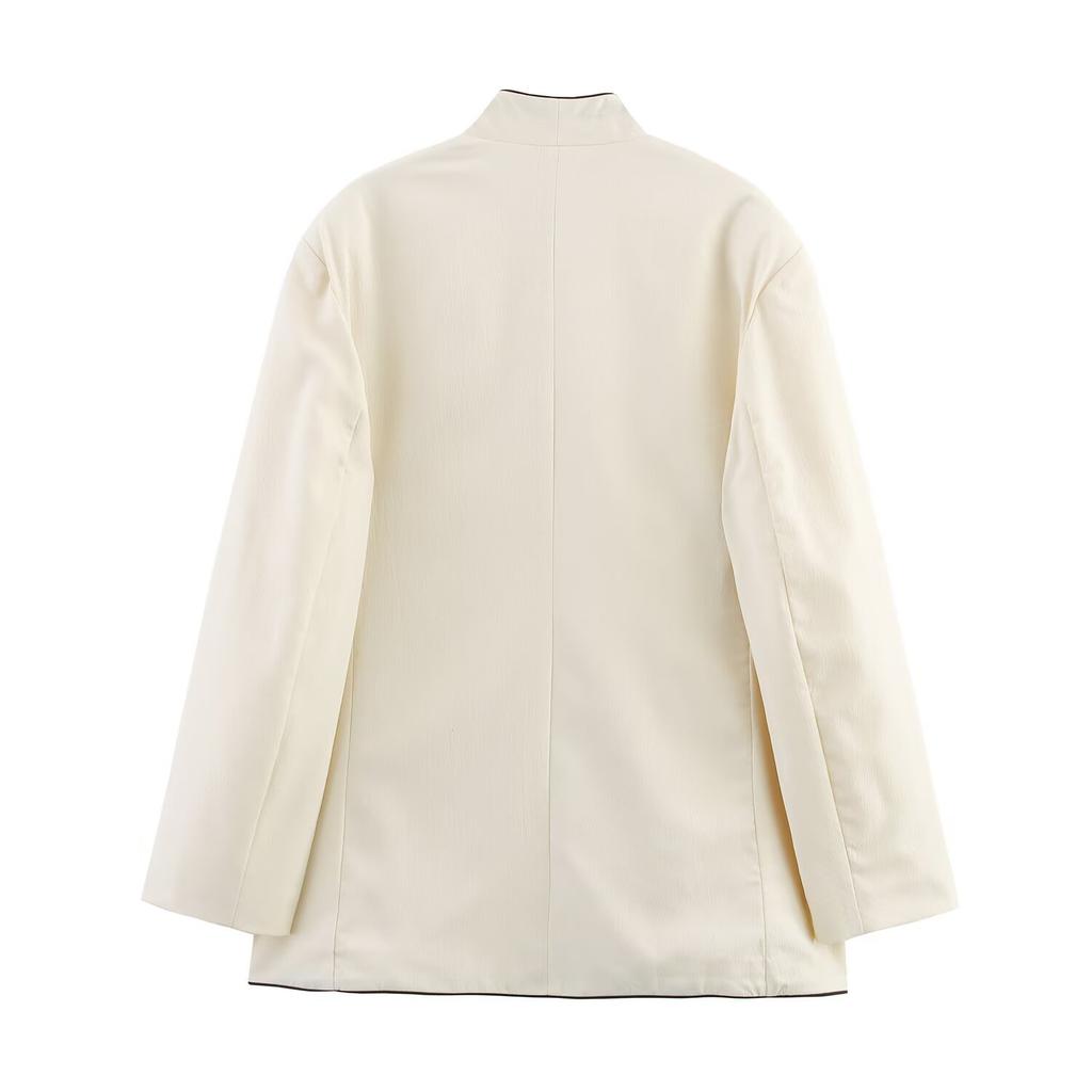 ZAZA Homemade European and American Style, Wholesale Women's Clothing, Fashionable, Versatile, Cross-border Comfortable Personalized Contrasting Color