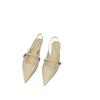Flat Bottomed Baotou Sandals for Women 2043 New Summer Pointed Style Low Heel Casual Single Shoes Sandals Heels Women