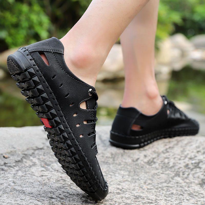 Gray Flat Mountain Male Casual Shoe Cowhide On Sale Retro Designer Size 45 Luxury Footwear Offer Pu Adults Men's Leather Shoes