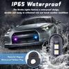 2PCS Wireless LED Strobe Lights with Remote Control, Waterproof USB Charing 8 Colors Mini LED Lights, High Brightness Anti-Collision Warning LED