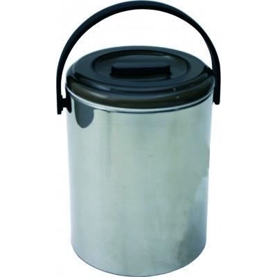 Bac à glaçons - ICH-ZAPFE.DE - Seau à glaçons inox - 1,6L - Résistant - Transportable