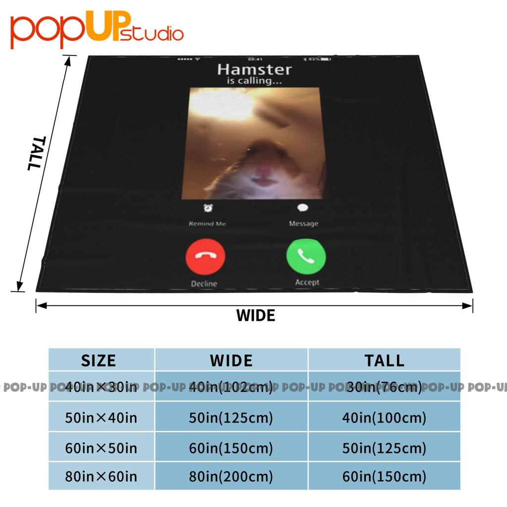 Meme Hamster Staring Front Camera Calling Funny Ultra-Soft Blanket Quilt Winter Sofa Cover Bed Covers