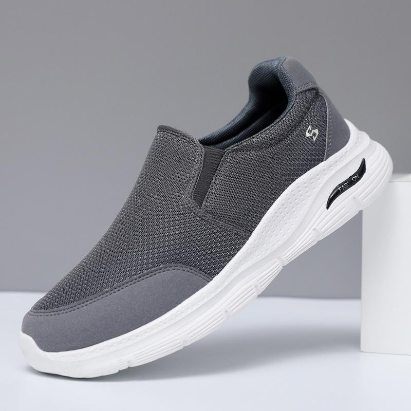 Herrenschuhe lässige Mode Frühling neue Mesh atmungsaktive Schuhe Walking weiche Sohle leichte Laufschuhe