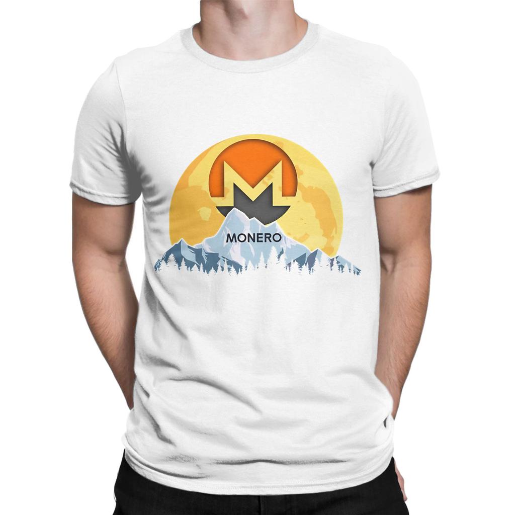 Monero XMR to the Moon Novelty Graphic 100 Cotton TShirt Monero XMR Tees Tops For Unisex