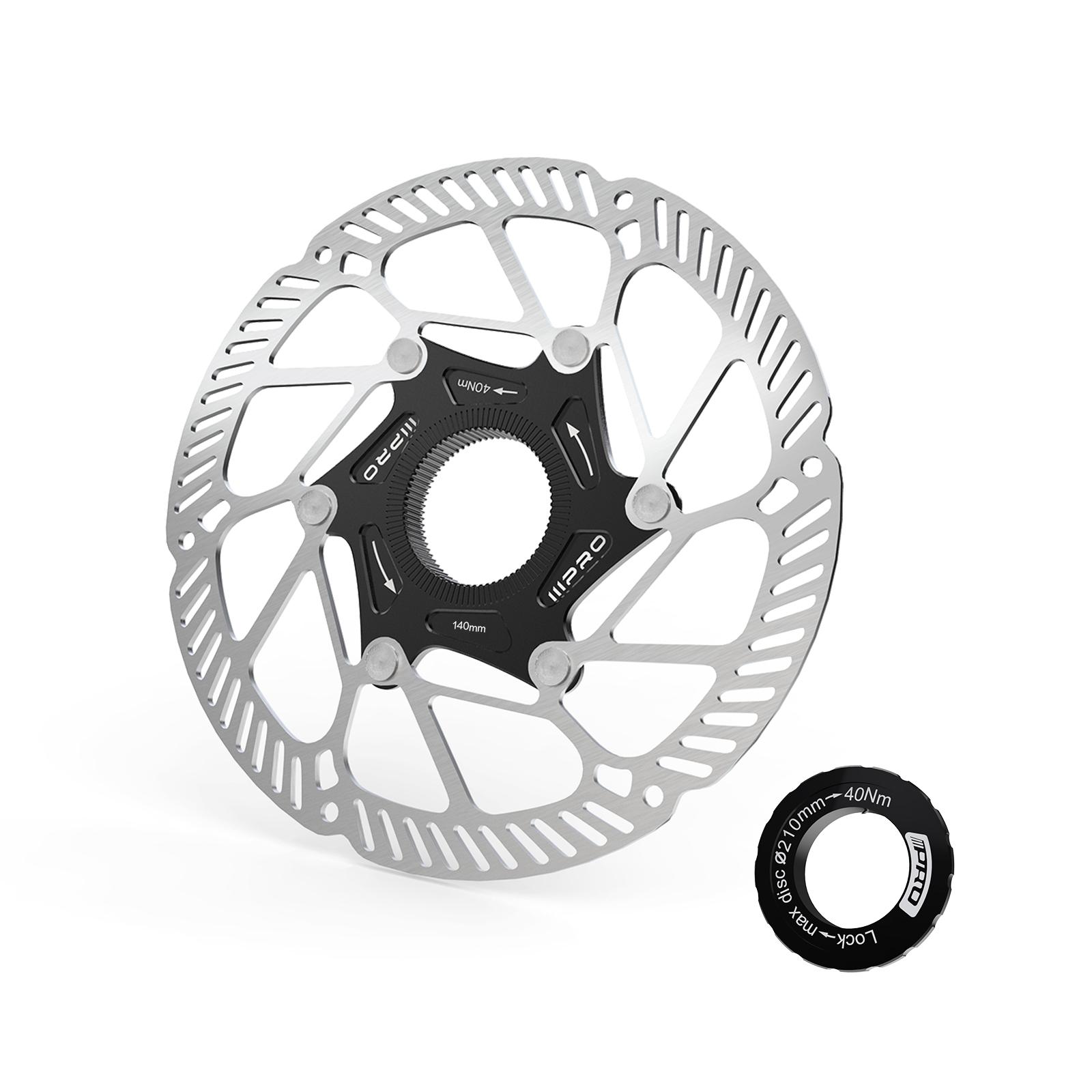 IIIPRO Bike Brake Floating Rotor 140/160/180/203mm Center Lock Brake Disc Ultralight High Strength abstract heat Disc Bike Part 140