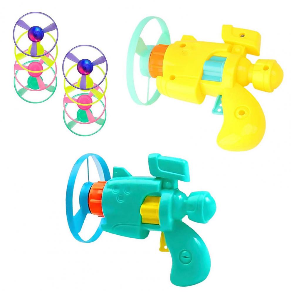 Flying Disc Launcher for Cats Pet Toy Cat Toy Set with Light-up Flying Disc Launcher for Indoor Outdoor Fun for Exercise