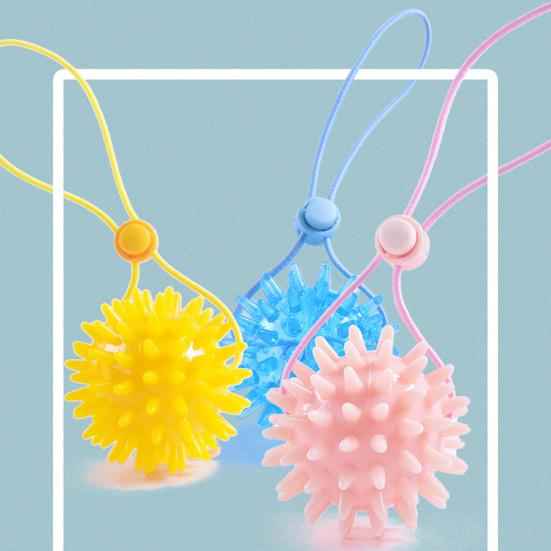 Spike Massager Grisp Effortless Finger Training Multi-functional Spiky Massage Grip Ball with Rope