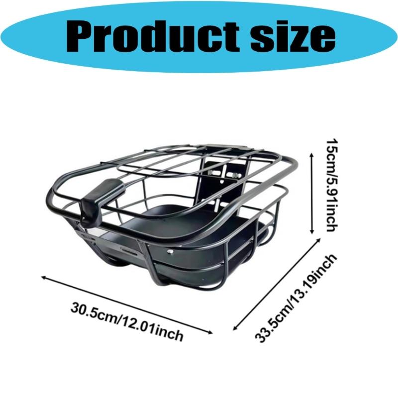 Secure Mount Bicycles Basket Features Stable Fixation Systems Bike Accessory Basket for Daily Commutes and Adventure