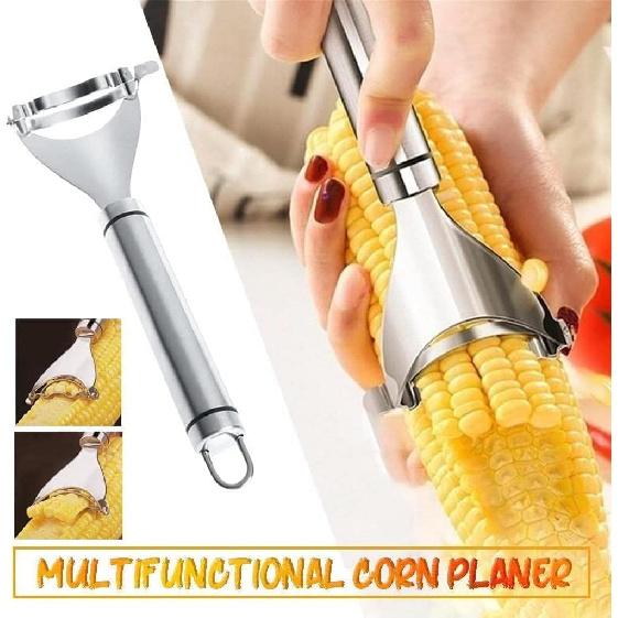 KOSIMI Magic Corn Peeler, Stripper Cob Tool, Premium Stainless Steel Thresher with Ergonomic Handle, Kitchen Gadget