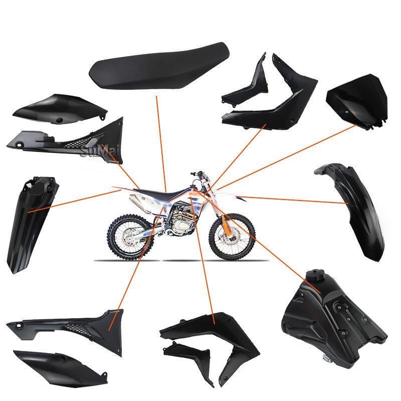 CRF450/Tian 250 Rear Left & Right Side Panel Fender Mudguards