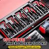 131Pcs/Box Fast Tap Craft Thread Repair Kit Auto Use Engine Repair Kit Tap Tool Set  Garage Work