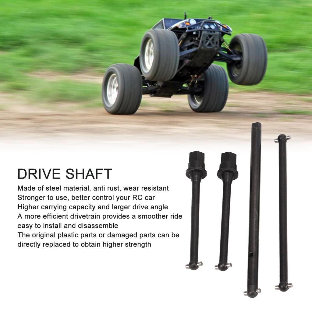 RC Middle Rr Drive Shaft Metal Steel Drive Shaft for     JR 1/18 RC Car Upgrade Part