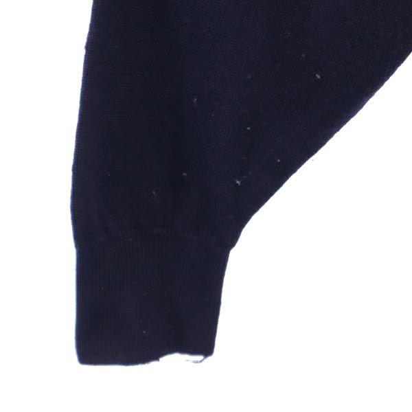 Burberrys British wool Long sleeve sweater 38 Navy system knit Women Used