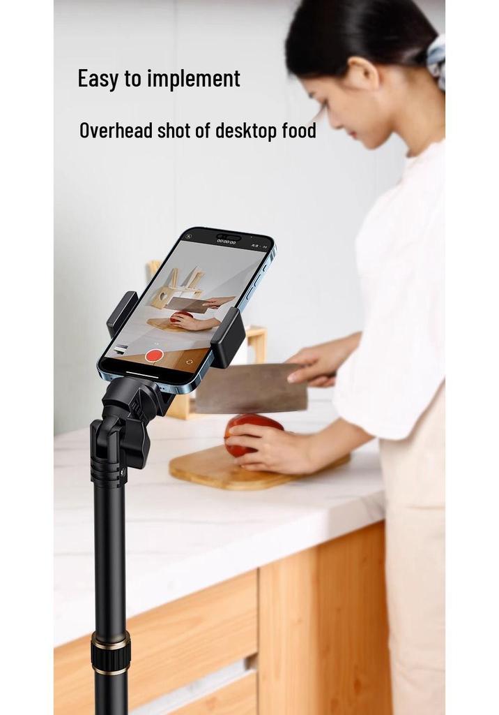 Mobile Phone Holder & Selfie Stick Tripod for Outdoor Photography and Live Streaming.