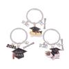2026 Graduation Gown Cap KeyChain Ring Student Women Jewelry Personalized Accessories Fashion Pendant Gifts Forever