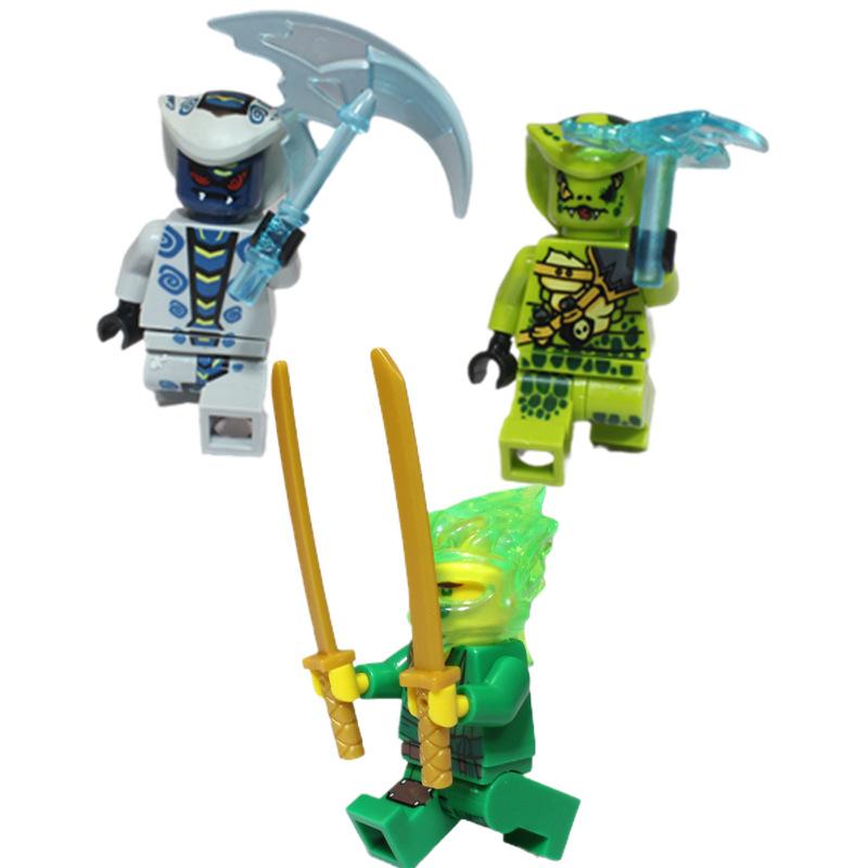 Building Block Season 13 Building Block Endured Figurine Villain Snake Monster Assembled Building Block Toy Man