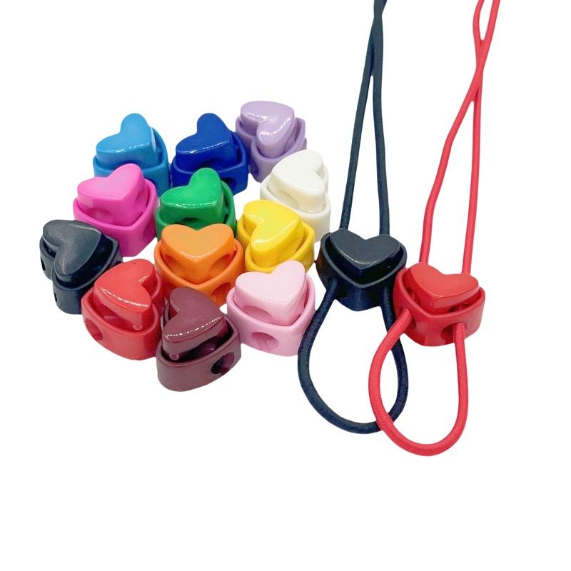 5 Stück/Set Bunte Herzförmige Stricknadel-Stopper Doppelloch-Nadelspitzenschutz DIY Strickzubehör