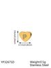 CARLIDANA Minimalist Gold Plated Stainless Steel Jewelry Initial Kids Alphabet Pendant Small Mini Heart Initial Letter Necklace