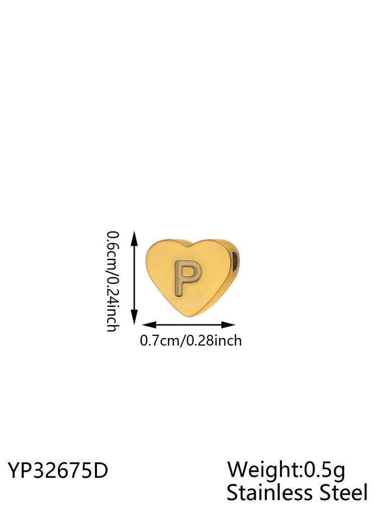 CARLIDANA Minimalist Gold Plated Stainless Steel Jewelry Initial Kids Alphabet Pendant Small Mini Heart Initial Letter Necklace