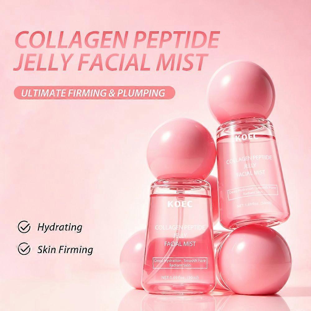 Collagen Peptide Jelly Facial Mist Supplies Sufficient Moisture To Nourish Tender Facial Skin, Spritzed On Clean Face At Home For Daily Morning And Ni