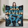 Meme 67 Six Seven 6 7 Italian Brainrot (3) Blanket Quality Super Soft  Bedding Throws Winter Kids Home Decor Funny Bedspread