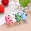 Latest Cartoon Frog Rings For Men Voguish Stylish Adorable Frog Resin Material Women 'S Rings Acrylic Animal Band Jewelry Couple RingsFashion Rings