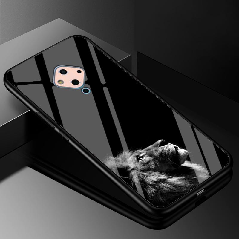 

For Vivo V17 Case PC Plastic Glass Phone Capa For Vivo V17 Tempered Glass Case Black TPU Bumper Cover for VivoV17 Vivo V17 v 17 Vivo V17