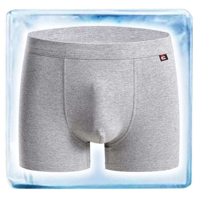 Men's Underwear Cotton A Class Cotton Boxer Shorts Antibacterial Crotch Large Size Mid-waist Four Corner Breathable Men's Underwear Fall and Winter