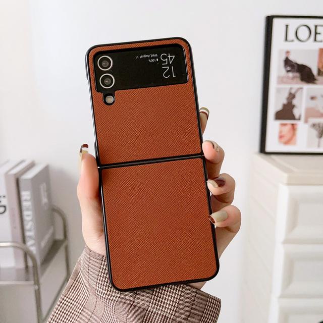 Husă pentru telefon de culoare solidă pentru Samsung Galaxy Z Flip 1 2 3 4 /Z Fold 3 4 Husă de protecție spate completă