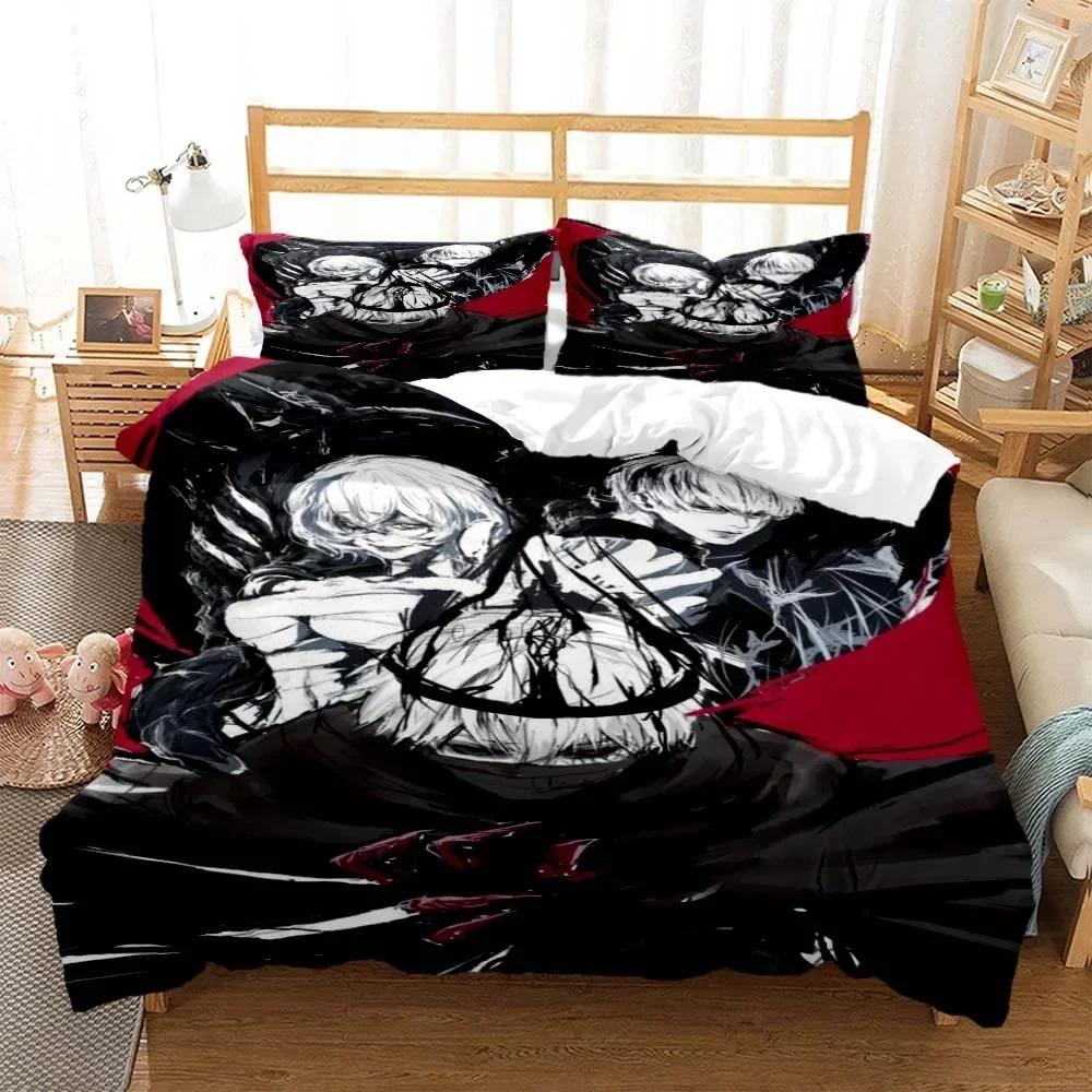 Tokyo Ghoul Bedding Set For Bedroom Soft Modern Bedspreads Comefortable Kids Duvet Cover Quilt Cover And Pillowcase