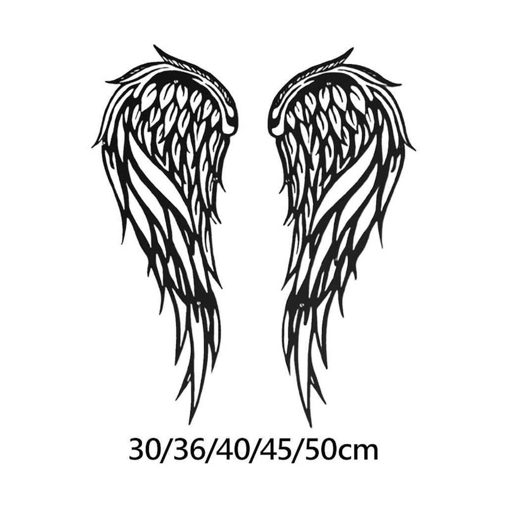2x Angel Wing Wall Art Collection Birthday Gift Fireplace Crafts Bedroom Decoration Wall Sculpture Wall Mounted Iron Ornament
