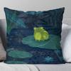 Interesting Retro Frog Pillow Case Fashion Square Pillowcase Bedroom Sofa Room Ins Decoration Leisure