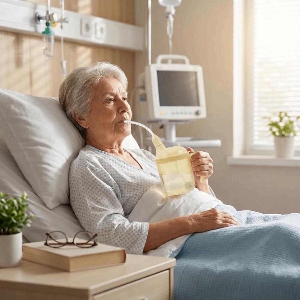 with Handle Anti Choking Cup 300ml Water Control Mug High Quality Dysphagia Cup  Home Care