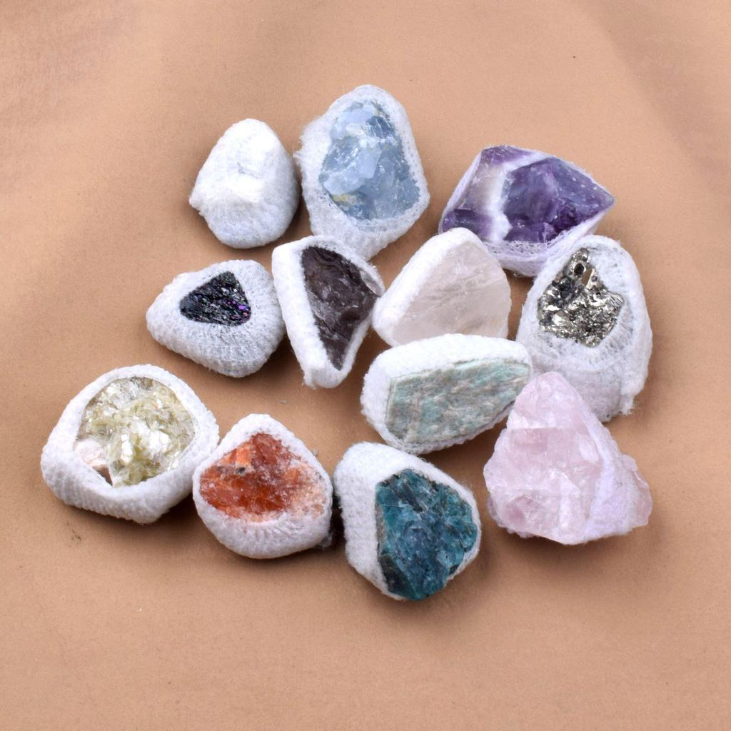 Mélange de Fluorine de Couleur Naturelle: Échantillons de pierres en vrac pour cadeaux et ornements DIY
