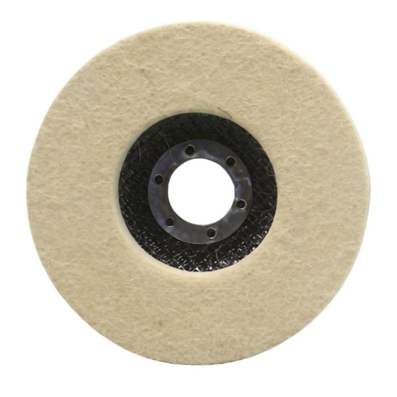 Quick Install Felt Buffing Pad For Vehicle Glass And Industrial Surfaces Maintenance Polishing Felt 115mm/125mm