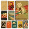 Vintage Bicycle Posters Metal Tin Signs Plaque Retro Bike Cyclocross Metal Plate Garage House Home Wall Decor Room Decoration