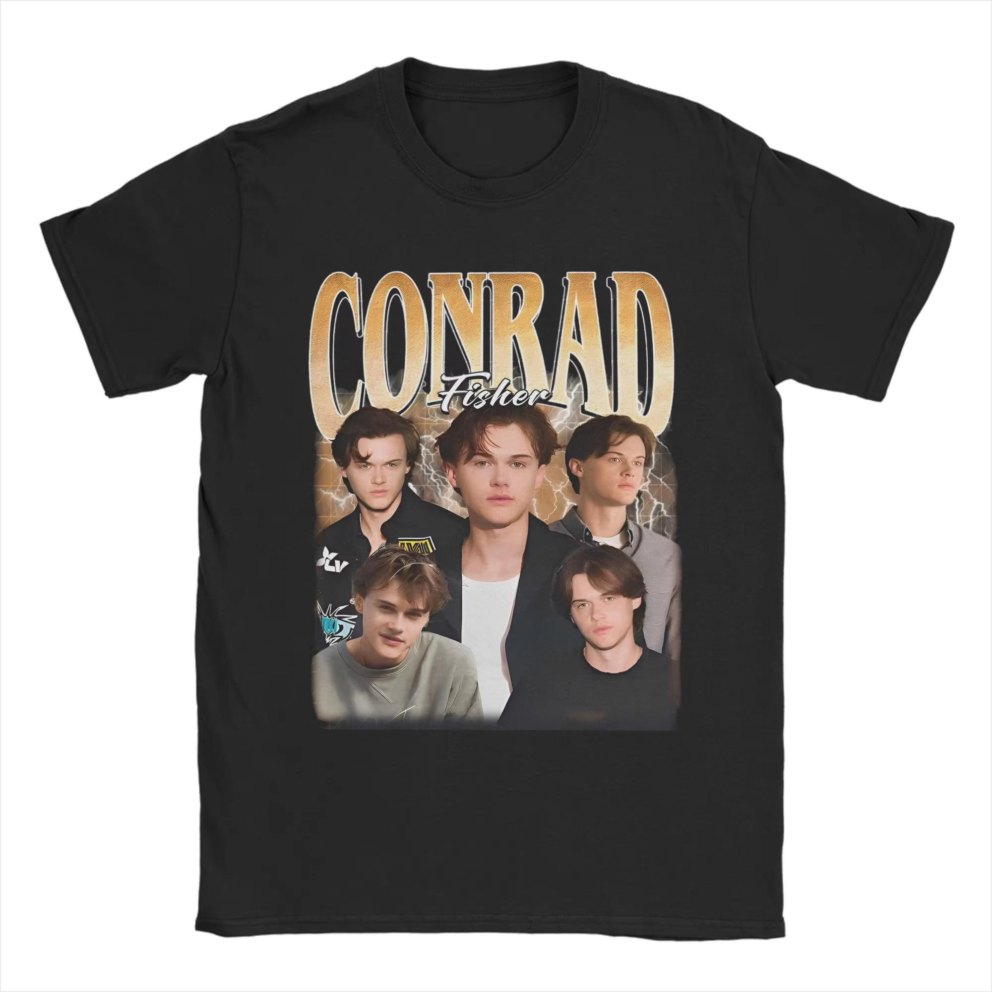 

Конрад Фишер Бутлег Футболка Лето, когда я стала красивой Футболки Футболка с коротким рукавом Пляжная 100% хлопок Круглый вырез Смешная одежда 4XL