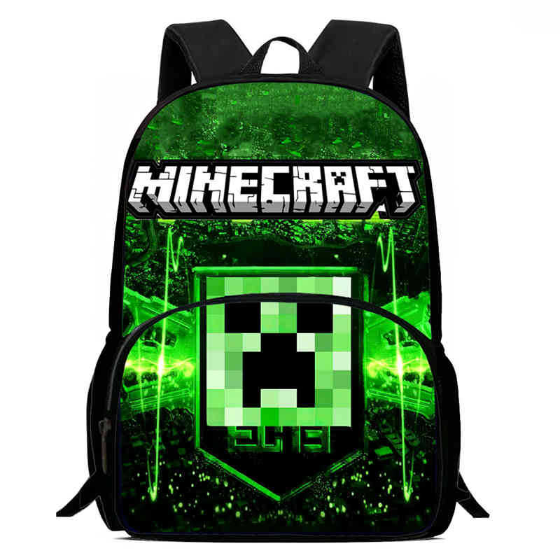 Minecraft Printed Backpack Children'S Elementary School Bag