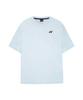 YONEX 261Ts057U Pale Blue Gray Unisex Short Sleeve T-Shirt With Panda Drink Graphic