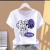 (Asian Size) Women's Top T Clothing leopard style Print O-neck Fashion Female Casual Graphic Tee Short Sleeve T-shirts